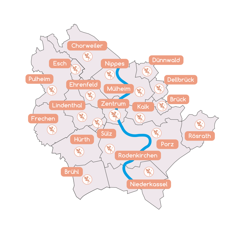 Karte Köln
